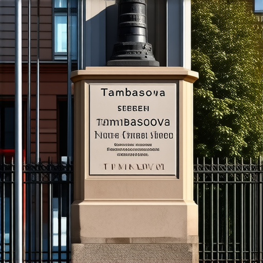 В Петербурге исправят название улицы Тамбасова на улицу Томбасова