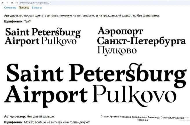 История создания логотипа петербургского аэропорта