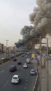 Пожар на рынке в Тегеране