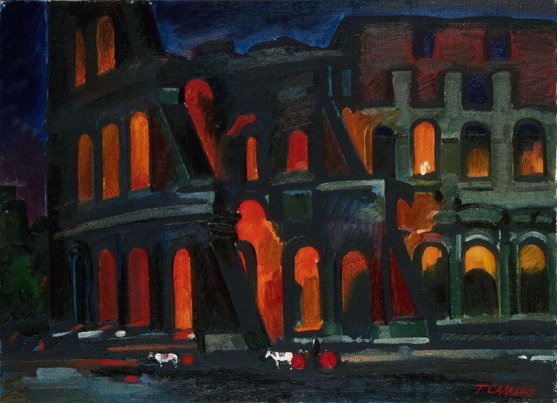 Художник Таир Салахов создал картину «Колизей ночью»