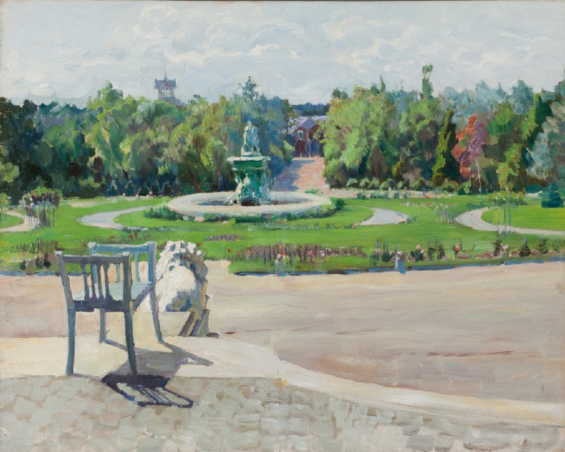 Анализ картины Сергея Виноградова «В усадьбе»