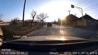 Авария с участием Audi и Mazda в Евпатории