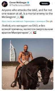 Макгрегор пригрозил врагам ОАЭ