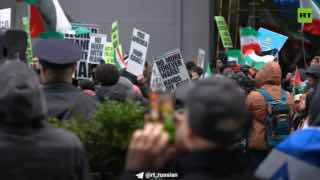 Протест в Нью-Йорке против действий США и Израиля в Иране