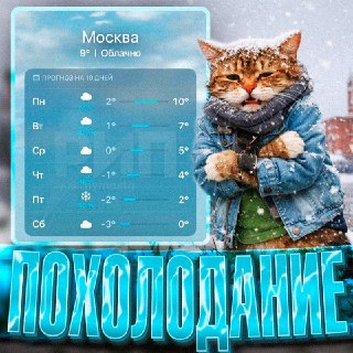 Снегопад и аномальный холод ожидаются в Москве на следующей неделе