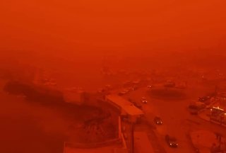 Рекордная концентрация африканской пыли зафиксирована на Крите