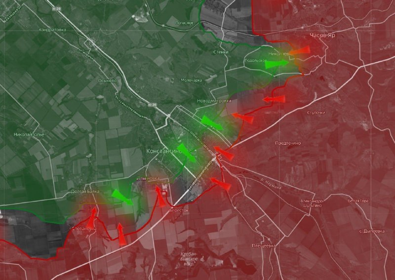 Усиление активности ВС РФ на Константиновском направлении: встречные бои в городе