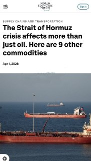 Кризис в Ормузском проливе: 9 товаров, чьи поставки нарушены войной на Ближнем Востоке