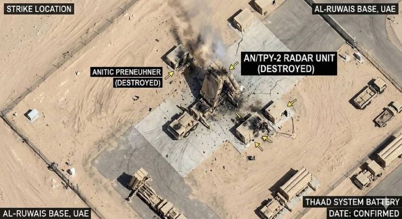 Иран вывел из строя батарею THAAD в ОАЭ, уничтожив все радары