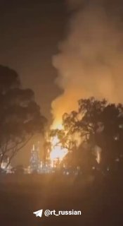 Мощный пожар на нефтеперерабатывающем заводе в Австралии