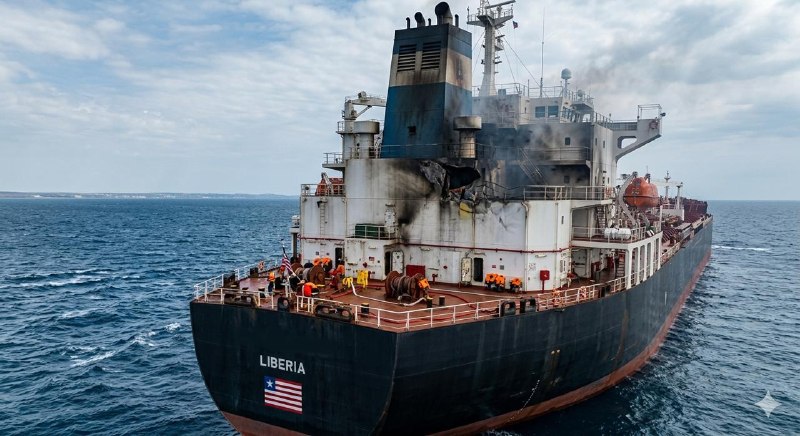 В территориальных водах РФ в результате атаки украинской БПЛА/судна пострадал капитан нефтяного танкера