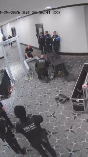 Опубликованы кадры нападения на пост охраны в Вашингтоне во время ужина американского руководства