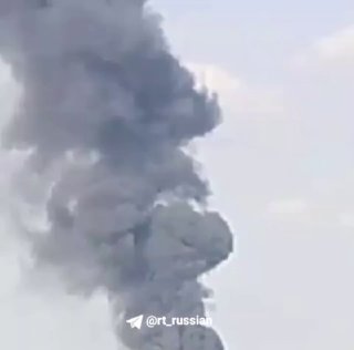 В Самаре (Днепропетровская область) после взрыва поднялся густой дым