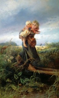 О полотне К. Маковского «Дети бегут от грозы»