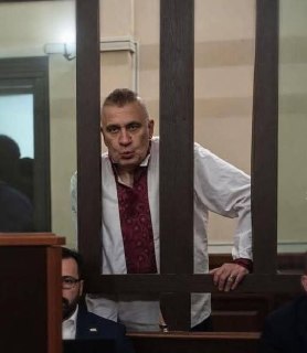 Михаил Саакашвили на суде в Грузии