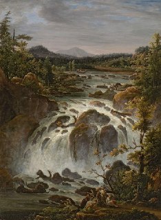 Картина Федора Матвеева «Водопад Иматра в Финляндии» (1819)