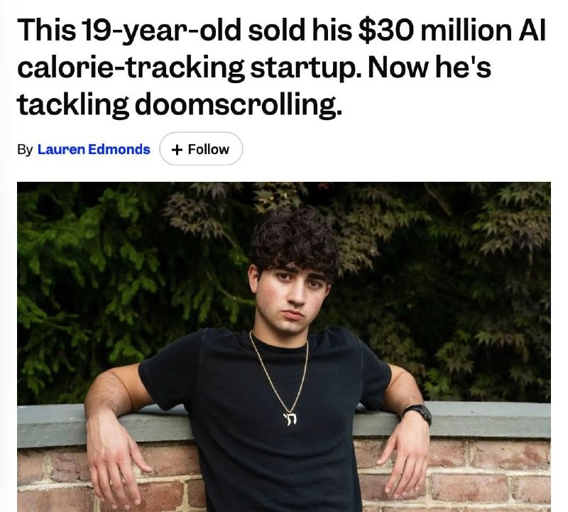 19-летний разработчик продал ИИ-сервис Cal AI за 100 млн долларов