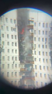 В районе Солнцево горит многоэтажный дом
