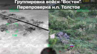 Военные проводят проверку строений в н.п. Толстое