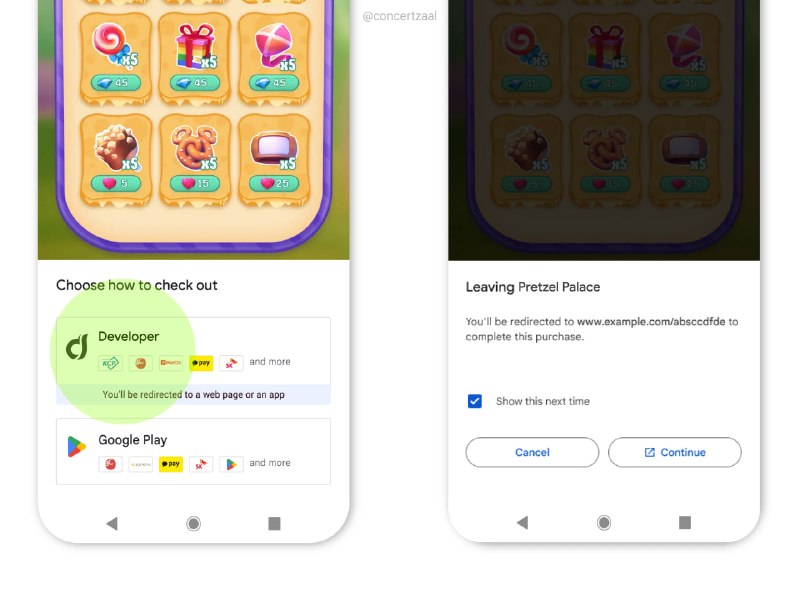 Google позволит разработчикам принимать оплату в обход Google Play