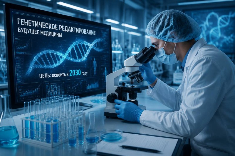Россия планирует внедрить технологии генетического редактирования в медицину к 2030 году