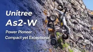 Компания Unitree представила нового робопса AS2-W с колесным шасси