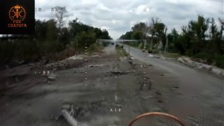 Воины из отряда "Рой Сварога" поделились кадрами применения FPV-дронов по целям ВСУ