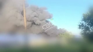 В Кривом Роге горит логистический центр «Эпицентр»