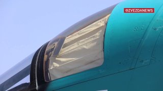 Боевой вылет Су-34 с новыми планирующими бомбами ФАБ-500Т