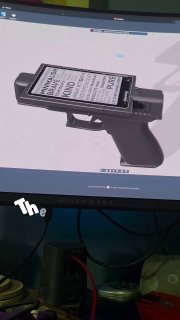 Американец создал корпус для электронной читалки в форме пистолета Glock 19