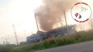 Удар БПЛА «Герань-4» по железнодорожному узлу в Верховцево