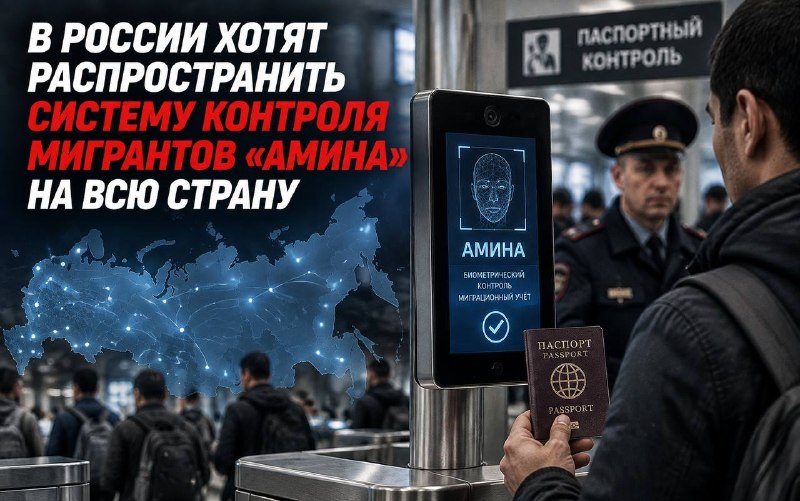 В России планируют внедрить систему контроля мигрантов «Амина» по всей стране