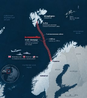 Российские военные испытывали в Арктике технологию для повреждения подводных кабелей связи