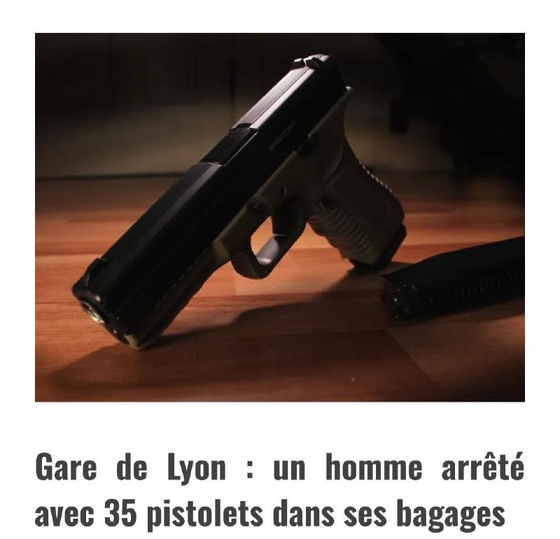 В Париже задержан участник международной сети по контрабанде пистолетов Glock