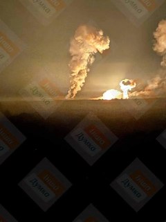 Ночной удар по складам в Конотопе привел к сильному пожару