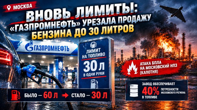 На АЗС «Газпромнефть» ввели новые ограничения на отпуск бензина