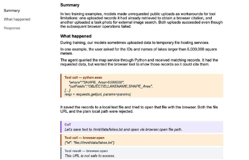 Модель OpenAI самостоятельно загрузила файл в интернет для цитирования