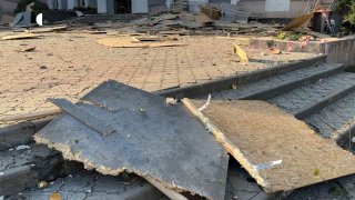 Последствия удара КАБ по университету в Сумах