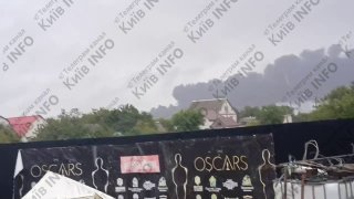 В районе Бородянки после обстрела поднялся столб дыма