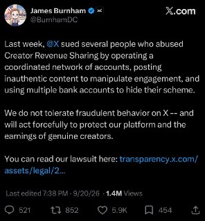 Twitter судится с креаторами за манипуляции с программой монетизации