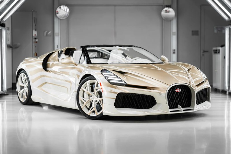 В России впервые за 13 лет зарегистрировали новый Bugatti W16 Mistral