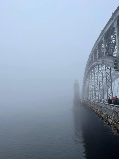Густой туман накрыл Петербург