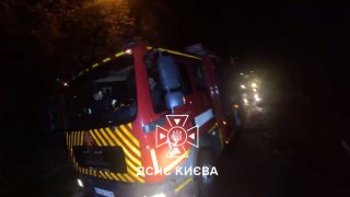 Последствия ночной атаки в районах Киева