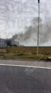 В Одессе после прилёта загорелся лакокрасочный завод Eskaro