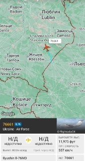 Украинский Ил-76МД совершает повторный рейс в Данию из Львова
