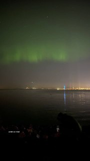 В Санкт-Петербурге засняли северное сияние.