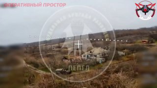 Удар дроном по украинской технике на Купянском направлении