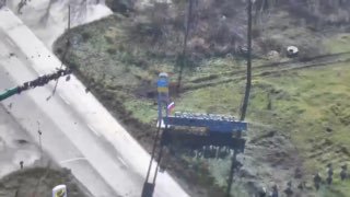 Русские флаги по всему Красноармейску