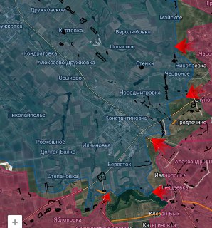 Продвижение российских сил на Константиновском направлении